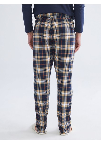 Yeni Sezon Standart Kalıp Ekose Erkek Pijama Alt fırsatları