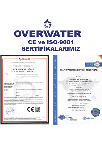 Kapalı Kasa Su Arıtma Cihazı 5 'li Inline Filtresi Seti Aşamalı ( Membransız Set ) FIN50M fiyatları