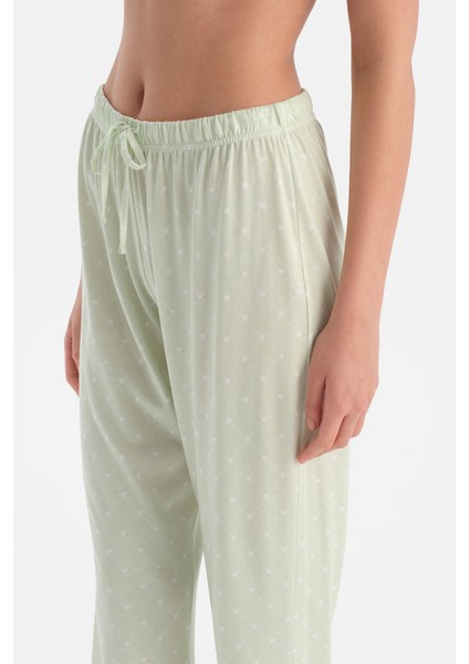 Kalp Desenli Gömlek Pantolon Takım