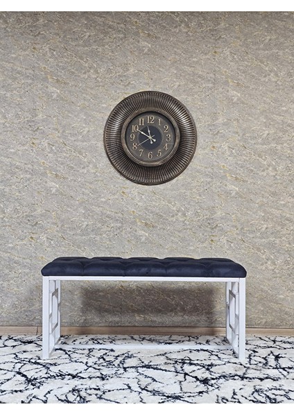Beyaz Boyalı Içi Kareli Diktörtgen 100 cm x 40 cm Oturak Puf - Bench - Makyaj Oturağı - Oturak Füme Renk 100 x 40 Boyut/ebat modelleri