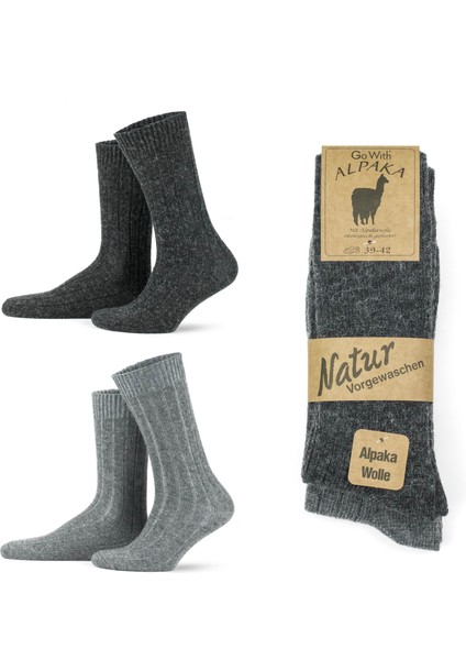 Alpaka Yünlü Termal Kışlık Çorap 3095