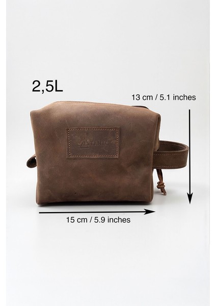 El Yapımı Gerçek Deri El Çantası – Vintage Tasarım, Kahverengi Seyahat ve Günlük Kullanım (2,5l) fiyatları
