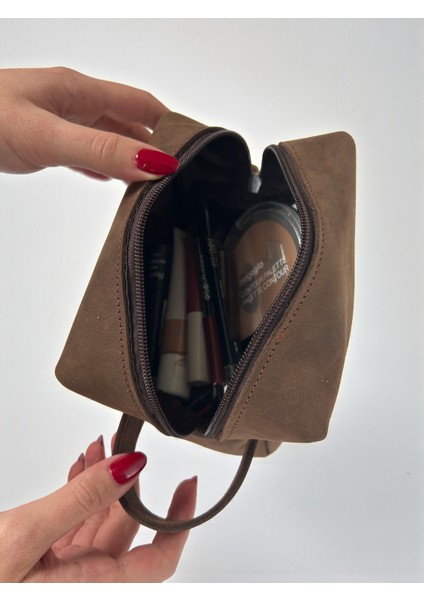 El Yapımı Gerçek Deri El Çantası – Vintage Tasarım, Kahverengi Seyahat ve Günlük Kullanım (2,5l) modelleri