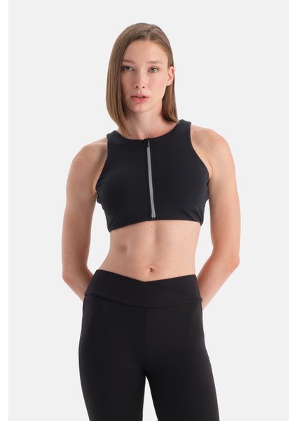 Kadın Önden Fermuarlı Sporcu Sütyeni