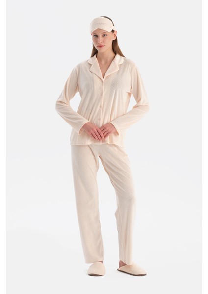 Ribli Kadife Gömlek Pantolon Seyahat Pj Seti fırsatları