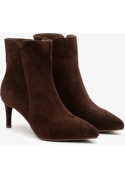 Lando Kahverengi Süet Deri Kadın Topuklu Bot fırsatları