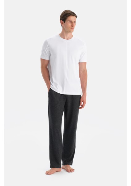 Antrasıt Boru Paça Örme Pantolon