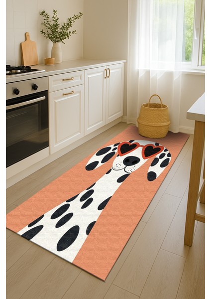 Sevimli Köpek Figürlü Çocuk Halısı, Renkli ve Eğlenceli Oyun Odası Halısı