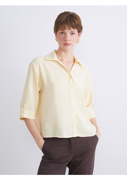 Yeni Sezon Modal Karışımlı Kadın Gömlek