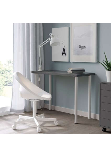 Çalışma Masası, Koyu Gri-Beyaz, 100X45 cm fiyatları