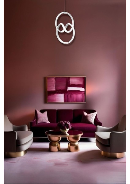 Evia White Tek Renk Modern Sarkıt LED Avize modelleri