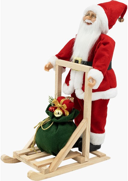 Kızaklı Kırmızı Noel Baba 43CM fiyatları
