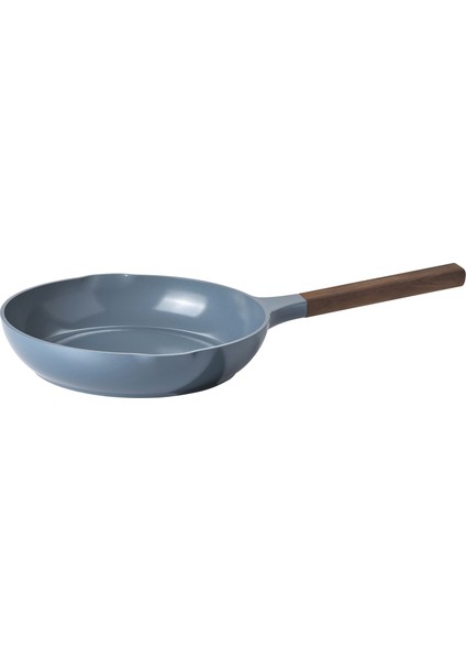 Kızartma Tavası, Yapışmaz Kaplama-Ahşap-Koyu Gri Mavi, 24 cm