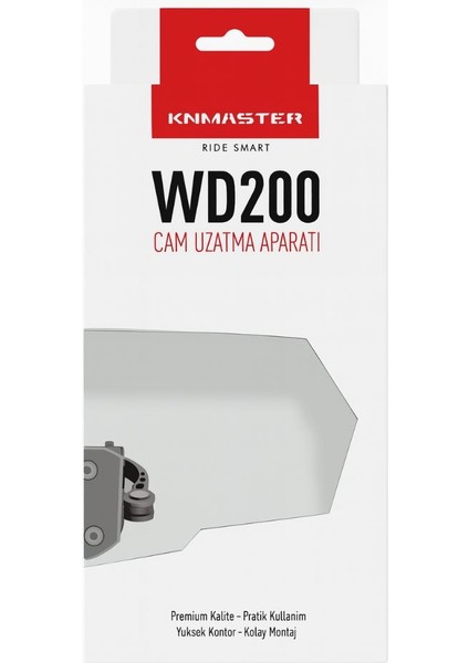 WD200 Motosiklet Ön Cam Uzatma / Deflektör Model A fiyatları