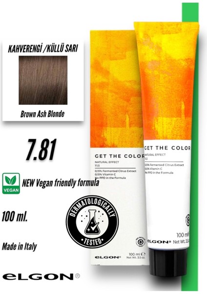 Get The Color 7.81 Profesyonel Saç Boyası (100 Ml.) (Oksidansız)