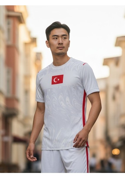 Türkiye Beyaz Milli Takım Yetişkin T-Shirt Halısaha Forması