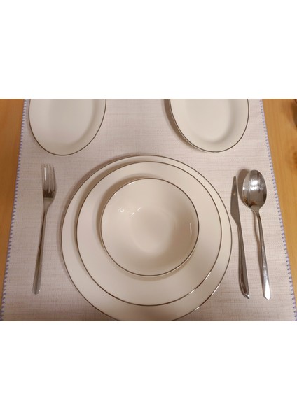 Etamin İşlemelik Kenarları işlemeli Runner