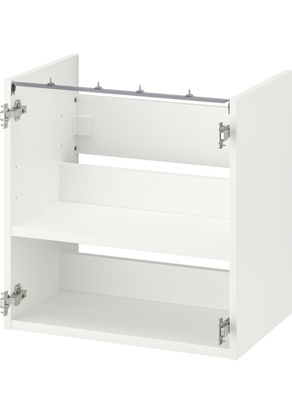 Lavabo Alt Dolabı Iskeleti, Beyaz, 60X40X60 Cm, Raflı