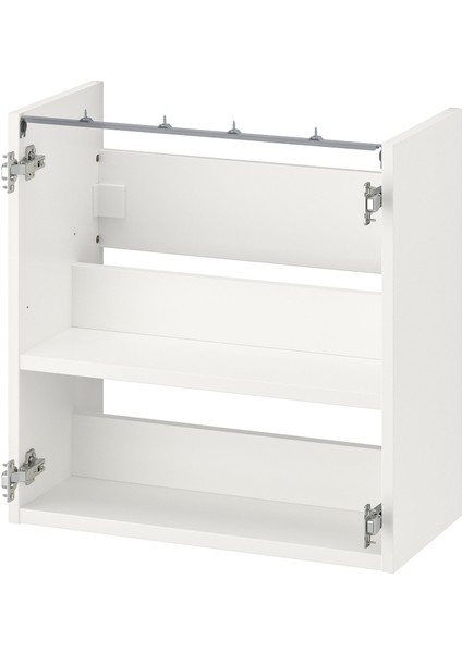Lavabo Alt Dolabı Iskeleti, Beyaz, 60X30X60 Cm, Raflı
