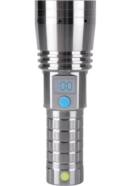 Hepu HP-M07 Profesyonel LED El Feneri Dijital 1 Km Göstergeli Zoom Odaklı USB Giriş/çıkışlı Powerbank Özellikli modelleri