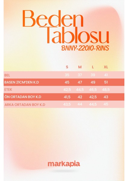 Kadın Rins Mini Jean Etek