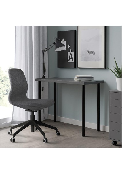 Çalışma Masası, Koyu Gri-Siyah, 100X45 cm fiyatları