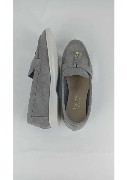 Kadın Gri Süet Babet modelleri