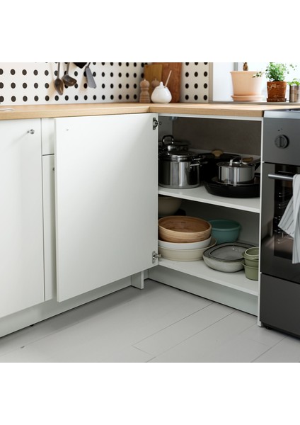 Köşe Mutfak Dolabı Kombinasyonu, Beyaz, Batarya Dahil Değildir. fırsatları