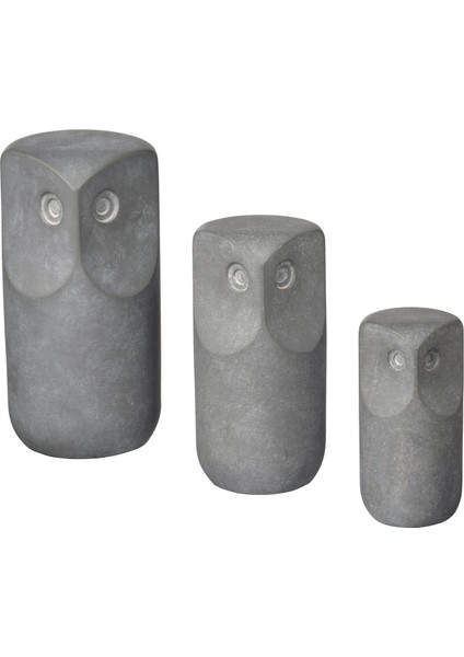 Dekoratif Aksesuar, Gri, 3 Adet