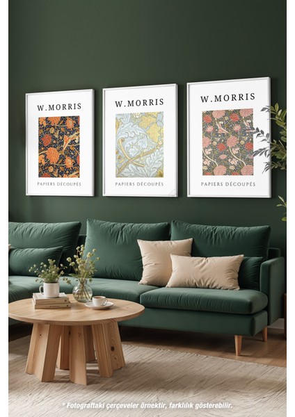 Duvar Tablosu 3'lü Beyaz Çerçeveli Poster, Tablo Seti No:9 modelleri