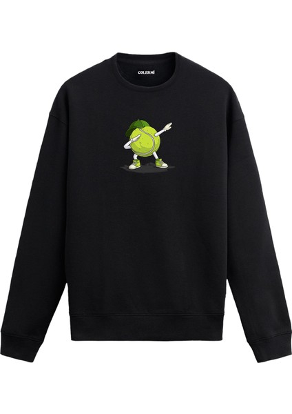 Tenis Topu Figürlü Unisex Sweatshirt