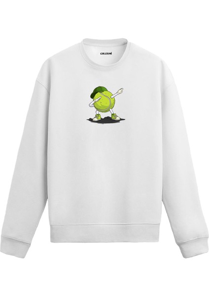 Tenis Topu Figürlü Unisex Sweatshirt