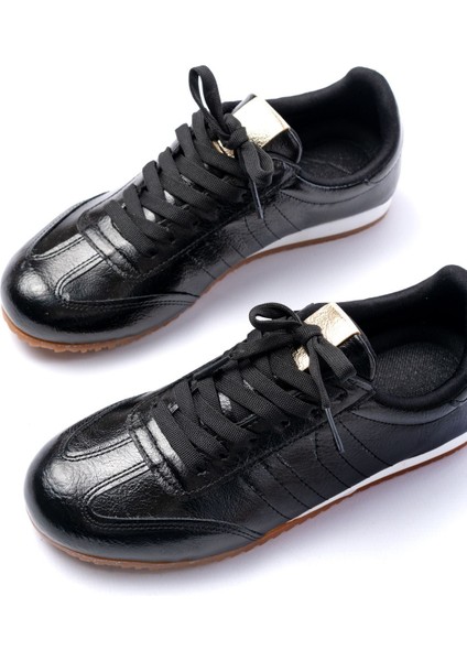 M-1009 Siyah Rugan Bağcıklı Günlük Kadın Spor fırsatları