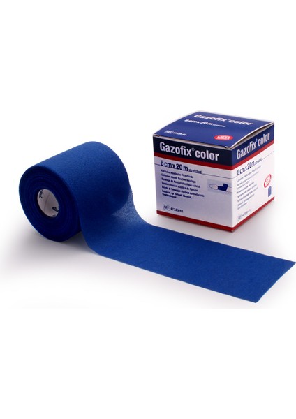 Elastik Koheziv Fiksasyon Bandajı 8 cm x 20 mm Mavi modelleri
