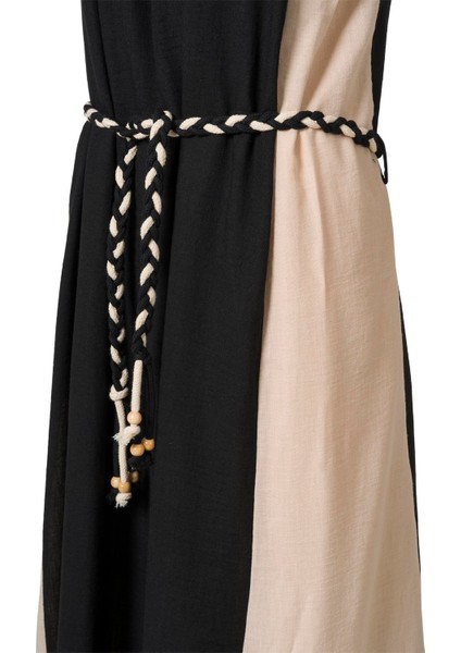 Kadın Siyah Çift Renkli Elbise fiyatları