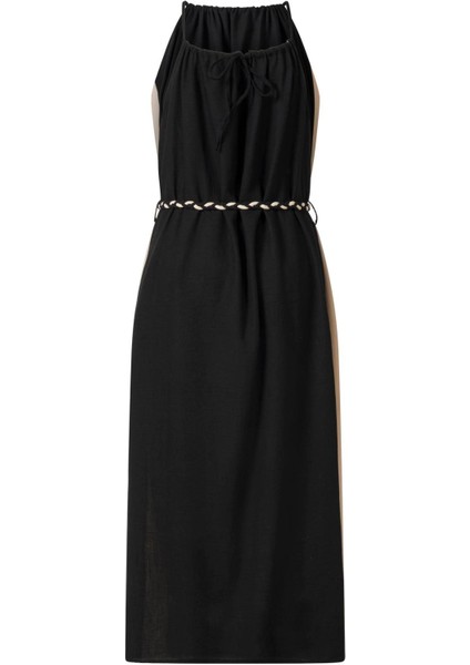 Kadın Siyah Çift Renkli Elbise modelleri