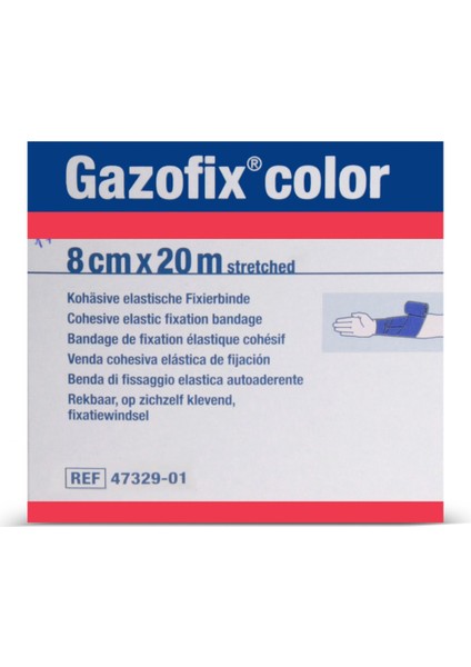 Elastik Koheziv Fiksasyon Bandajı 8 cm x 20 mm Mavi fırsatları