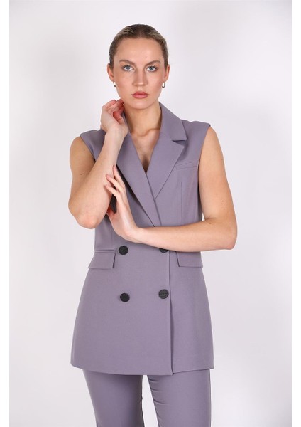 Erkek Yaka Blazer Yelek-Antrasit fırsatları