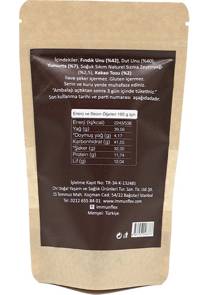 Kakaolu Dutlu Fındıklı Kurabiye - 80 gr fiyatları