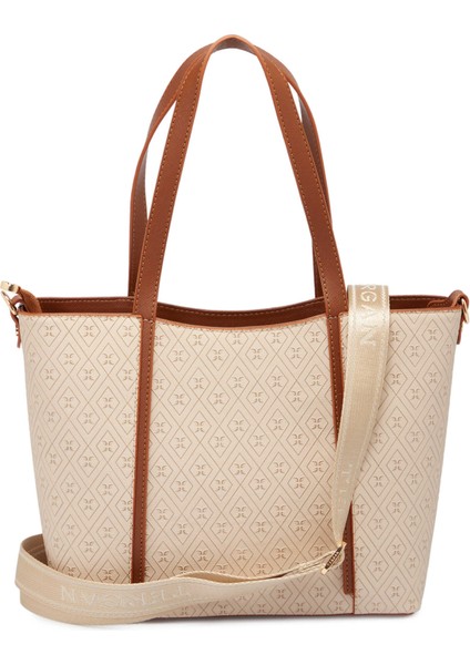 Bej Print Kadın Omuz Çantası - S1WPR0000804-S7G modelleri