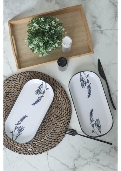 Çiçek Bahçesi Noyan Kayık Tabak 28 cm 2 Adet 18942