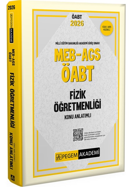 2026 Meb Ags Öabt Fizik Öğretmenliği Konu Anlatımı-Tamamı Çözümlü Soru Bankası-Ags Konu Soru Seti modelleri