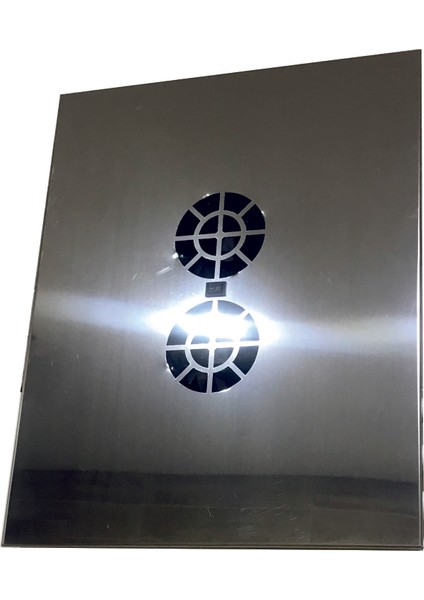 Menfez Aspiratör 40X50 cm 304 Paslanmaz Panel 200 M3/h Geri tepme Klapeli çift motorlu fiyatları