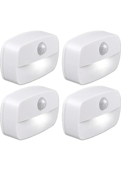 LED Otomatik Açık/kapalı Akıllı Gece Lambası Dolap Altında Pir Hareket Sensörü Mutfak Yatak Odası Işık Gece Dolap Dolabı Zirveleri Kilo: 3pcs Warmwhite (Yurt Dışından)