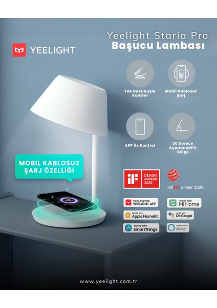 Staria Pro Led Başucu Lambası 35 W T20 Duy ile Modern Tasarım modelleri