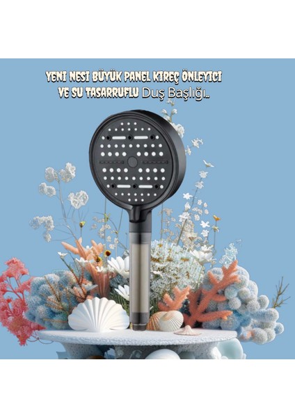 20 Adet Yedek Filtreli Su Tasarruflu ve Kireç Önleyici Özellikli Turbo Duş Başlığı Özel Ürün