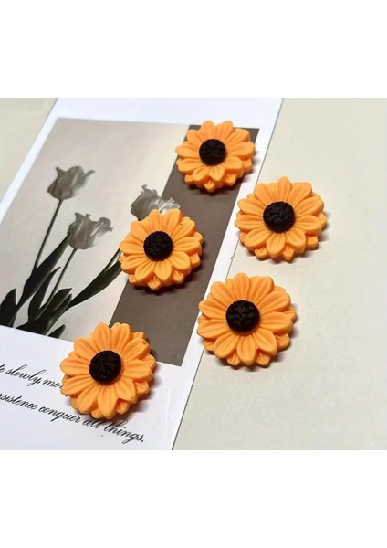 4 Adet Ay Çiçeği Model Buzdolabı Magneti Mıknatıslı Fotoğraf Tutucu Magnet fırsatları