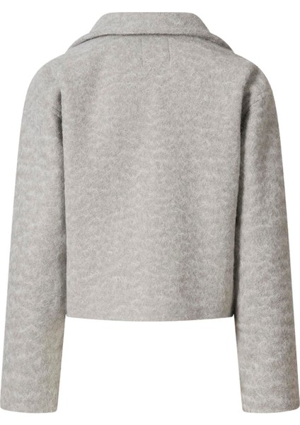 Kadın Gri Buklet Cep Detay Ceket fiyatları