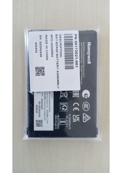 Scanpal EDA52/ EDA52 HC/EDA56 Wi-Fi 6/EDA57 Orjinal Batarya 4500 Mah