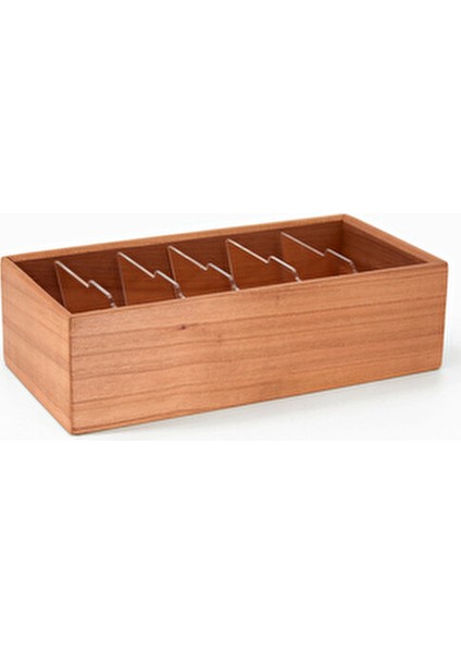 Gobi Büyük Kartvizit Organizer Kiraz Ağacından 20.8cm x 10.4cm x 6cm 6 Bölmeli modelleri